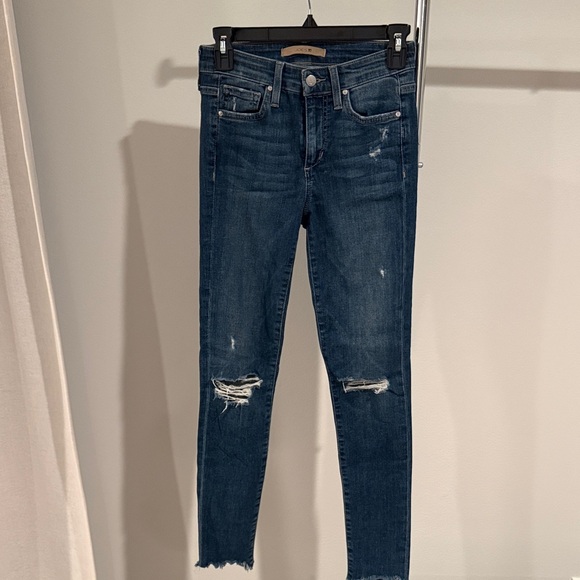 Joe's Jeans Denim - Joe's Jeans Dark Blue Distressed Ankle Jeans